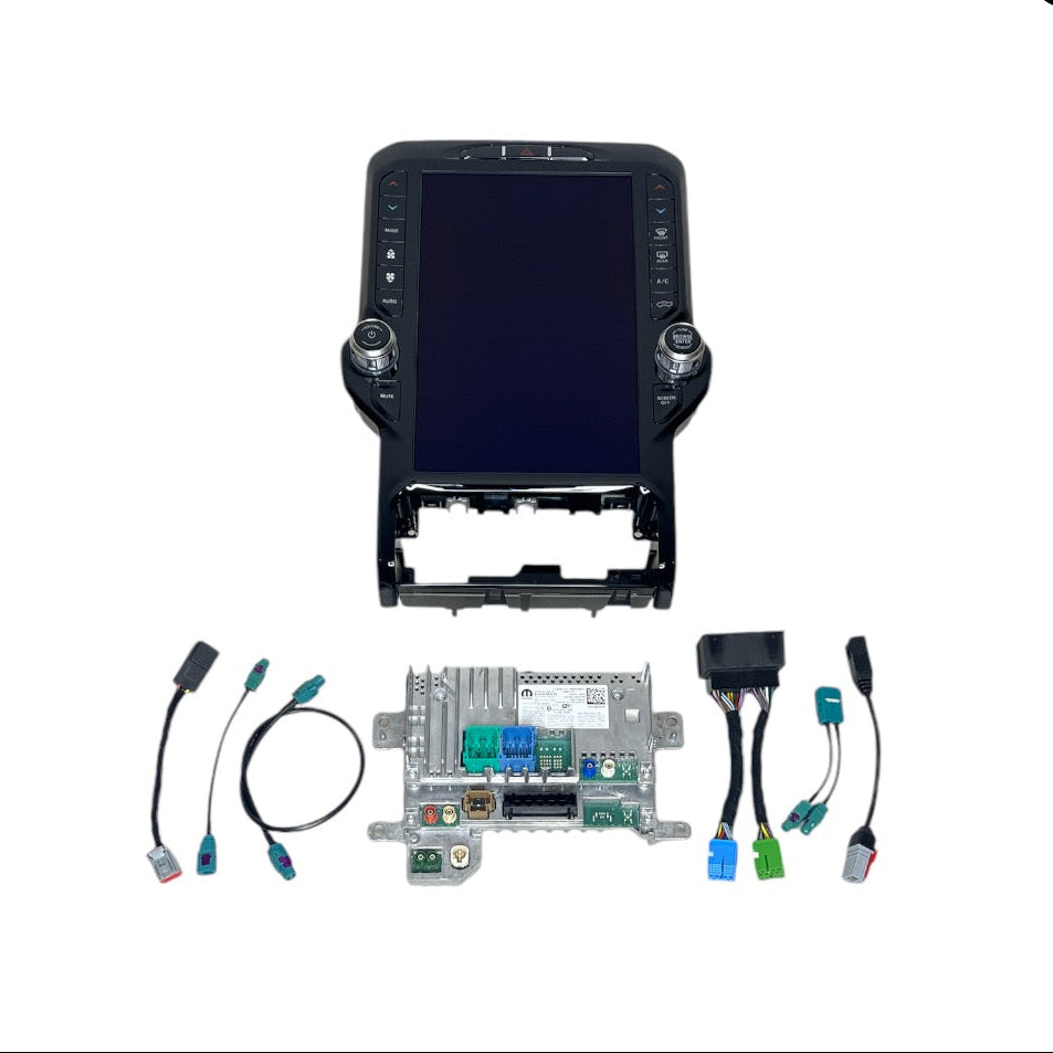 2019–2021 Ram 2500/3500 Uconnect 5 12-Inch Screen Upgrade Kit UBQ – Wireless Apple CarPlay & Android Auto